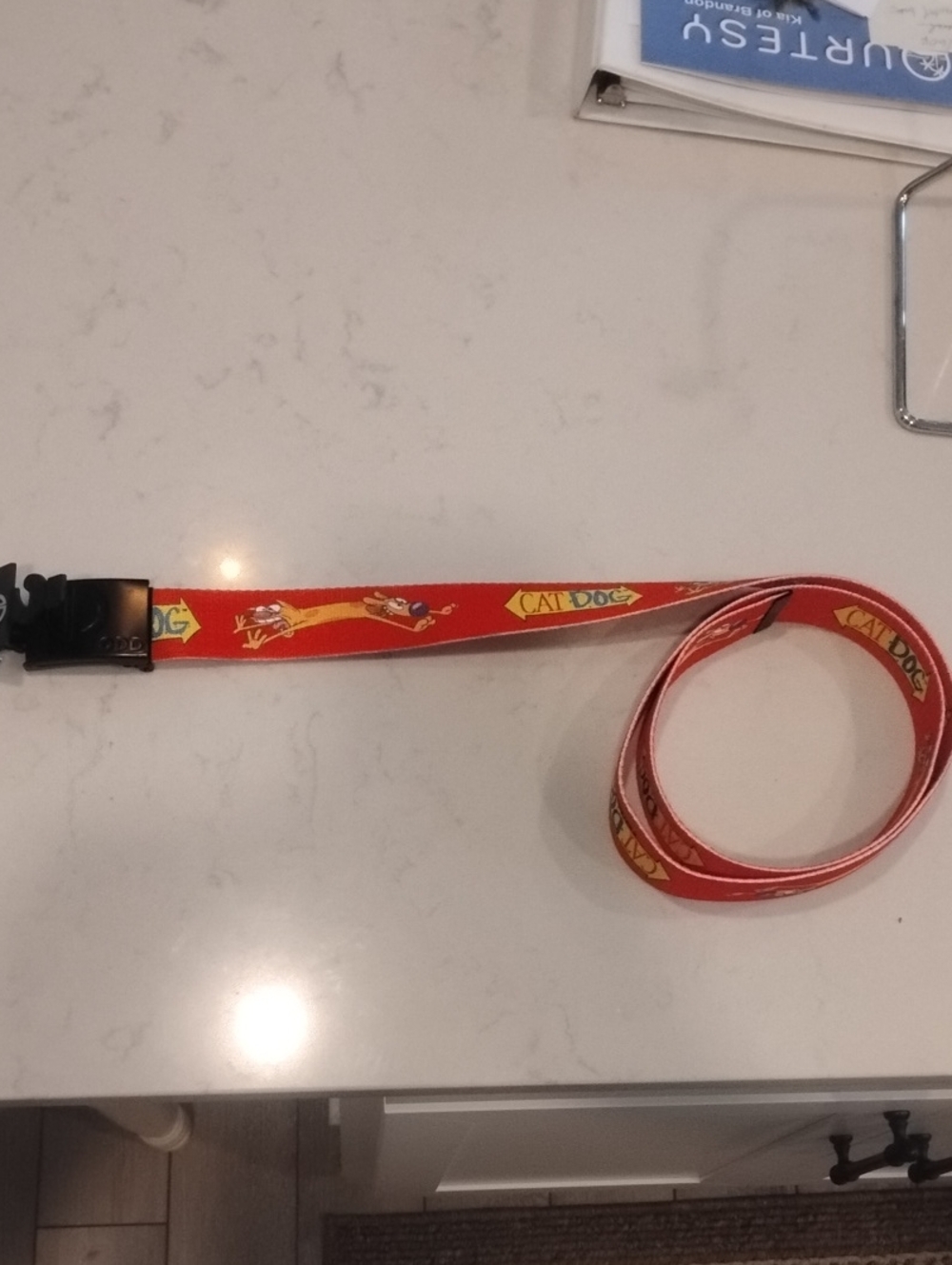Nickelodeon CatDog Red Cartoon Logo Belt OSFA